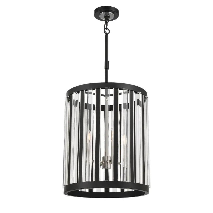 Majestic Splendor 4-Light Pendant in Sand Coal and Polished Nickel - Image 6