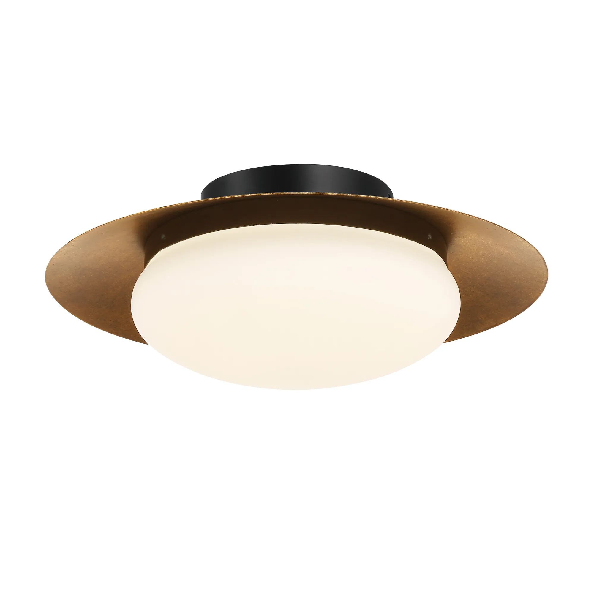 Zinola 15" LED Flush Mount in Halcyon Gold