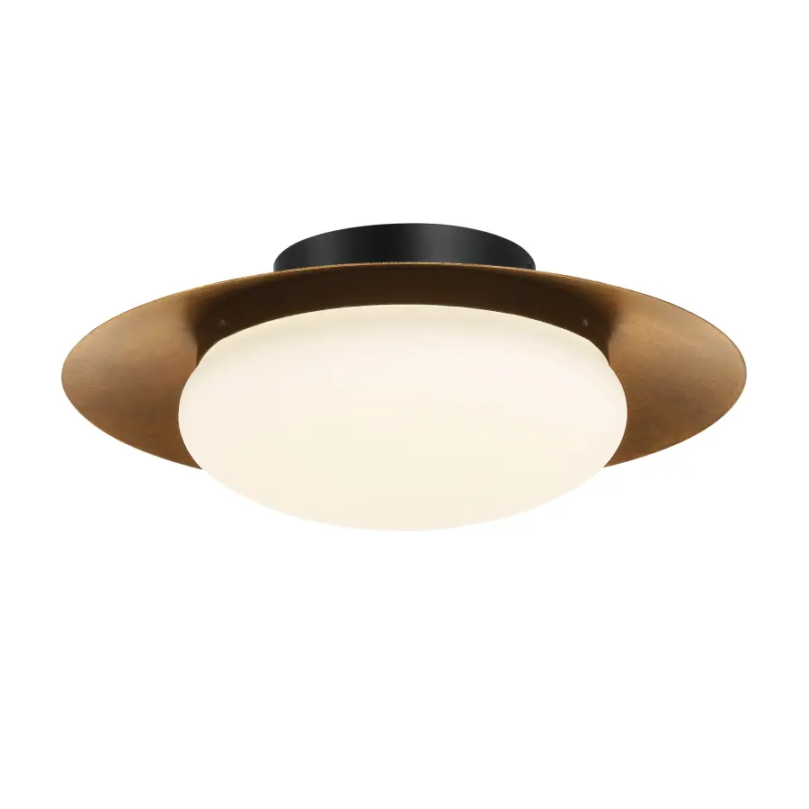 Zinola 15" LED Flush Mount in Halcyon Gold - Image 1