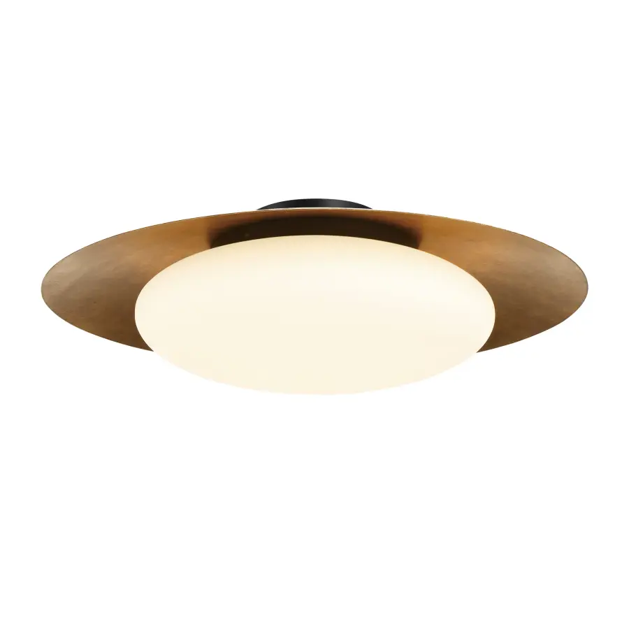 Zinola 24" LED Flush Mount in Halcyon Gold - Image 1