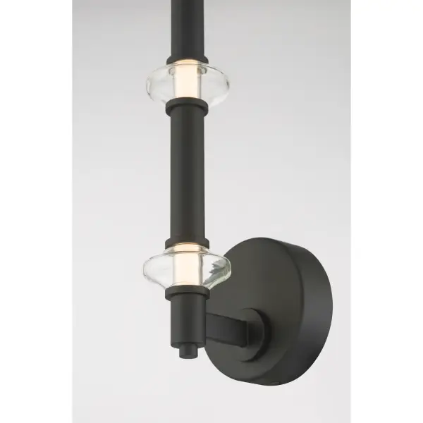 Pearl 21.5" LED Wall Sconce in Dark Matte Black - Image 4
