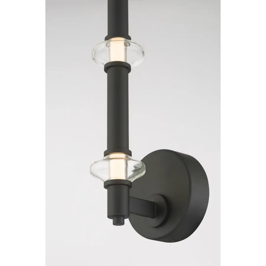 Pearl 21.5" LED Wall Sconce in Dark Matte Black - Image 4