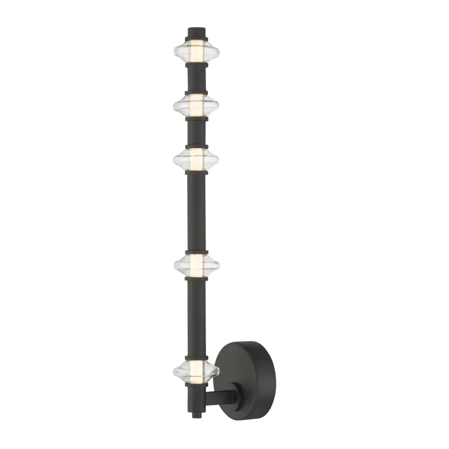 Pearl 21.5" LED Wall Sconce in Dark Matte Black - Image 5
