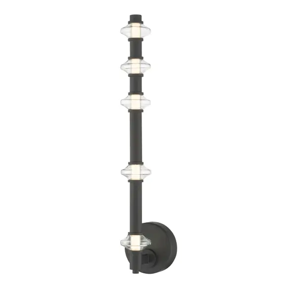 Pearl 21.5" LED Wall Sconce in Dark Matte Black - Image 6