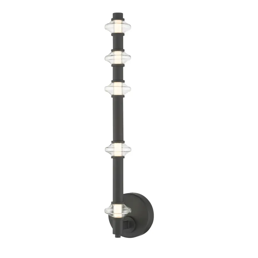 Pearl 21.5" LED Wall Sconce in Dark Matte Black - Image 6