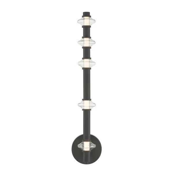 Pearl 21.5" LED Wall Sconce in Dark Matte Black - Image 7