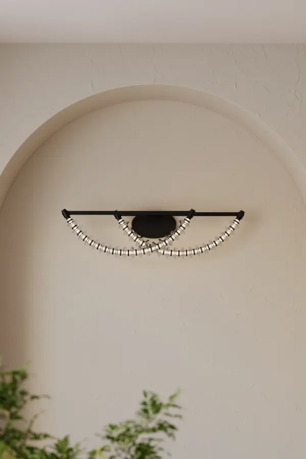 LED Vanity - Dark Matte Black with Clear Glass - alternate view