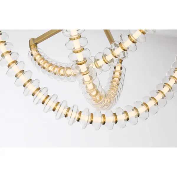 Pearl 28" LED Flush Mount in Legacy Brass - Image 3