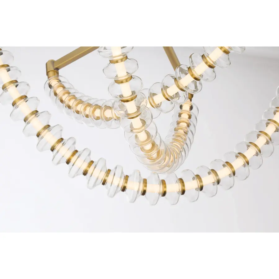 Pearl 28" LED Flush Mount in Legacy Brass - Image 3