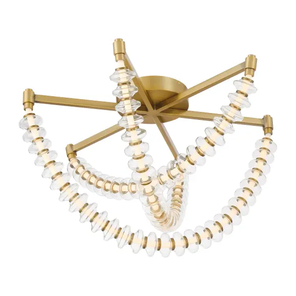 Pearl 28" LED Flush Mount in Legacy Brass - Image 6