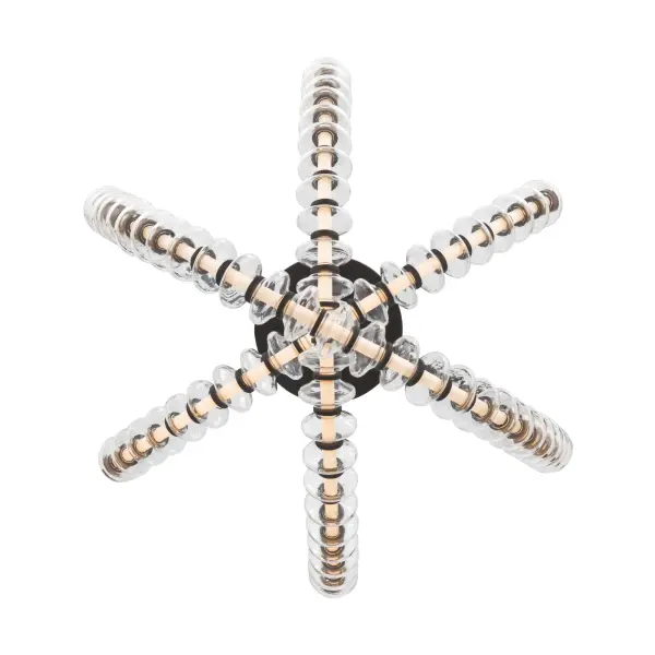 Pearl 28" LED Flush Mount in Dark Matte Black - Image 8