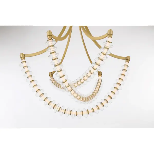 Pearl 29.25" LED Chandelier in Legacy Brass - Image 3
