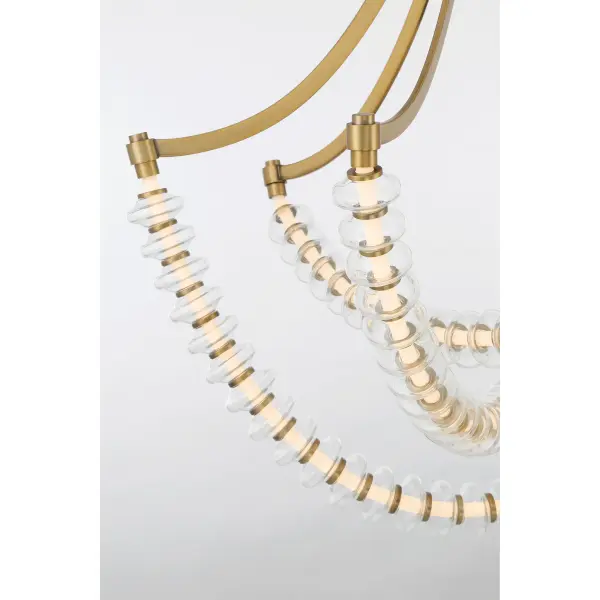 Pearl 29.25" LED Chandelier in Legacy Brass - Image 4