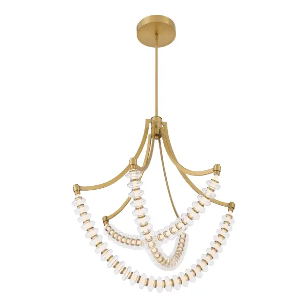 Pearl 29.25" LED Chandelier in Legacy Brass - Image 5