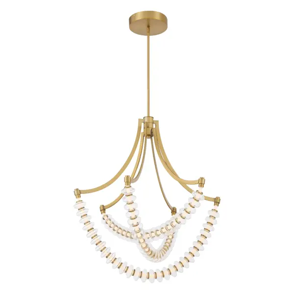 Pearl 29.25" LED Chandelier in Legacy Brass - Image 6