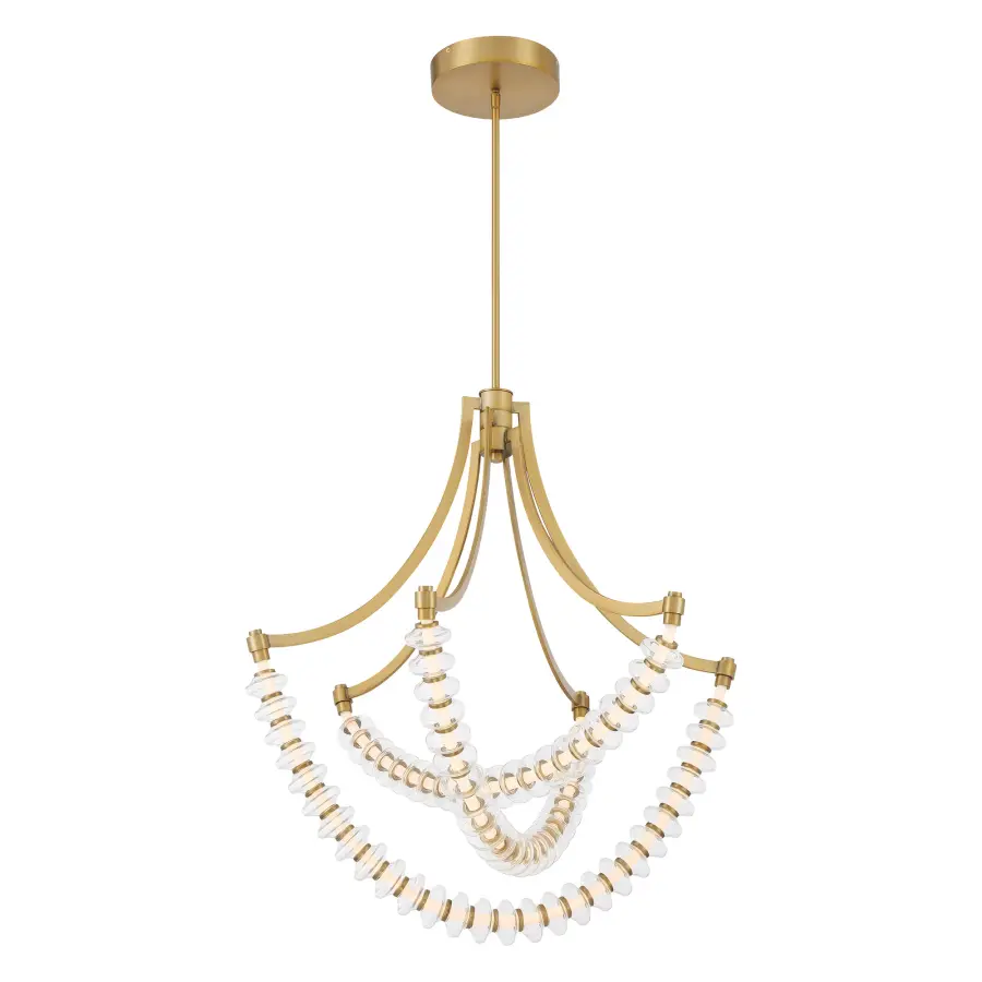Pearl 29.25" LED Chandelier in Legacy Brass - Image 6
