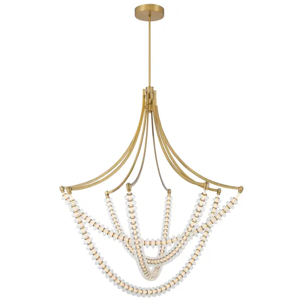 Pearl 49.25" LED Chandelier in Legacy Brass - Image 9