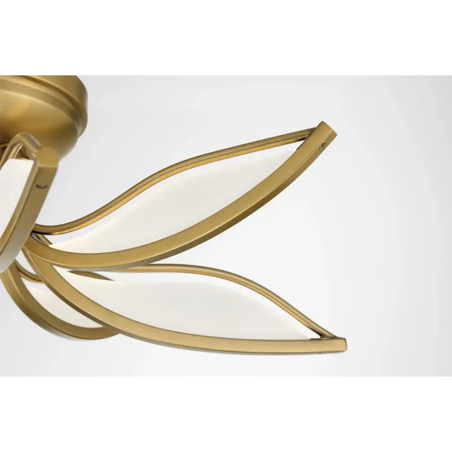 Papilio 21" LED Flush Mount in Legacy Brass - Image 6