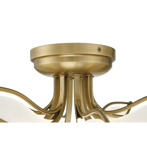 Papilio 21" LED Flush Mount in Legacy Brass - Image 7