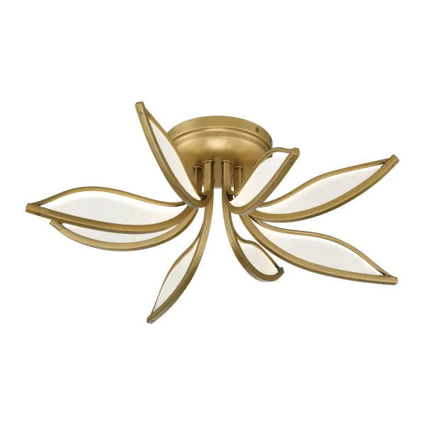 Papilio 21" LED Flush Mount in Legacy Brass - Image 8