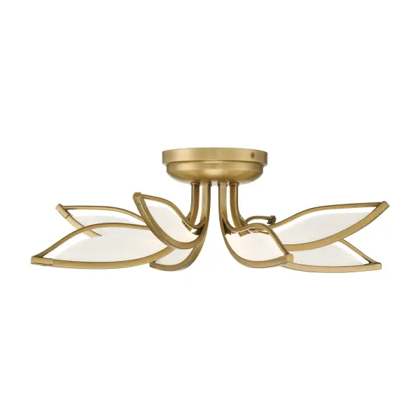 Papilio 21" LED Flush Mount in Legacy Brass - Image 10