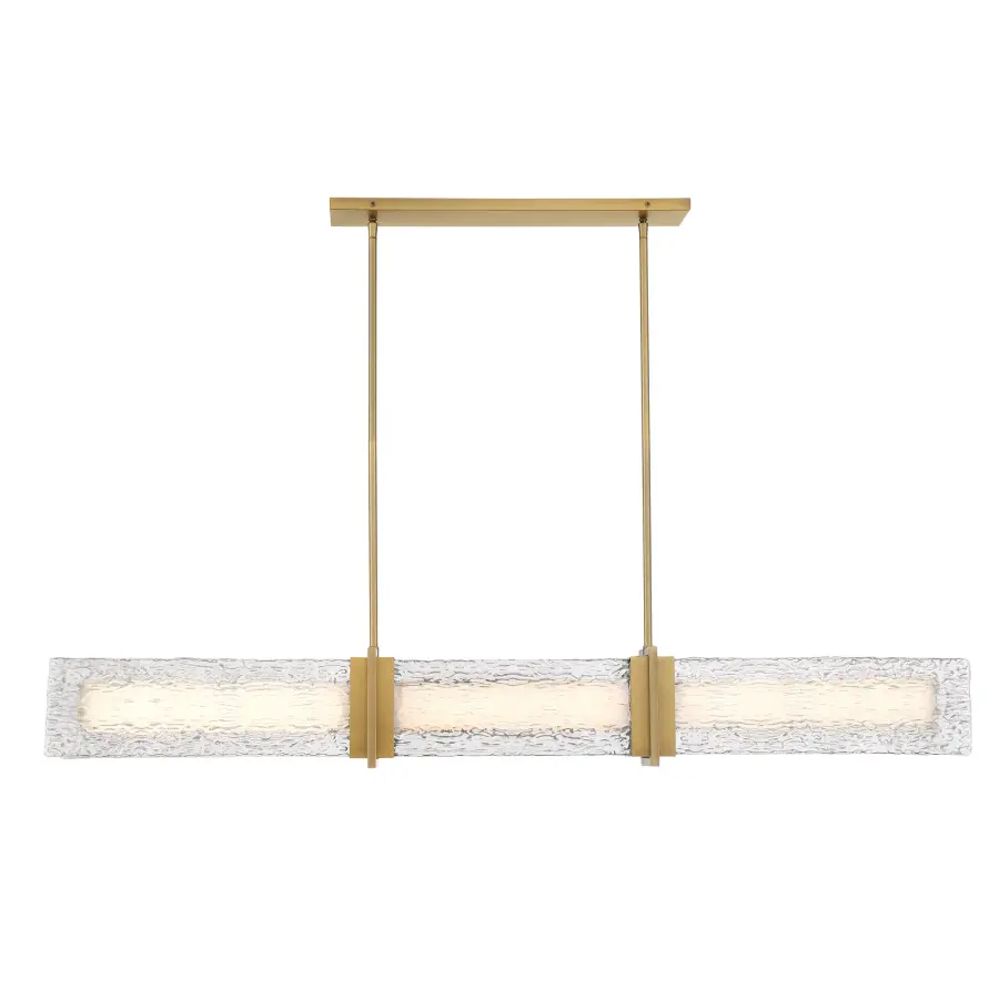 Lumina 52" LED Island Light in Legacy Brass - Image 2