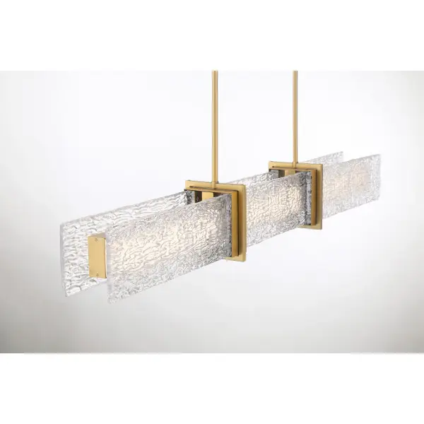 Lumina 52" LED Island Light in Legacy Brass - Image 3