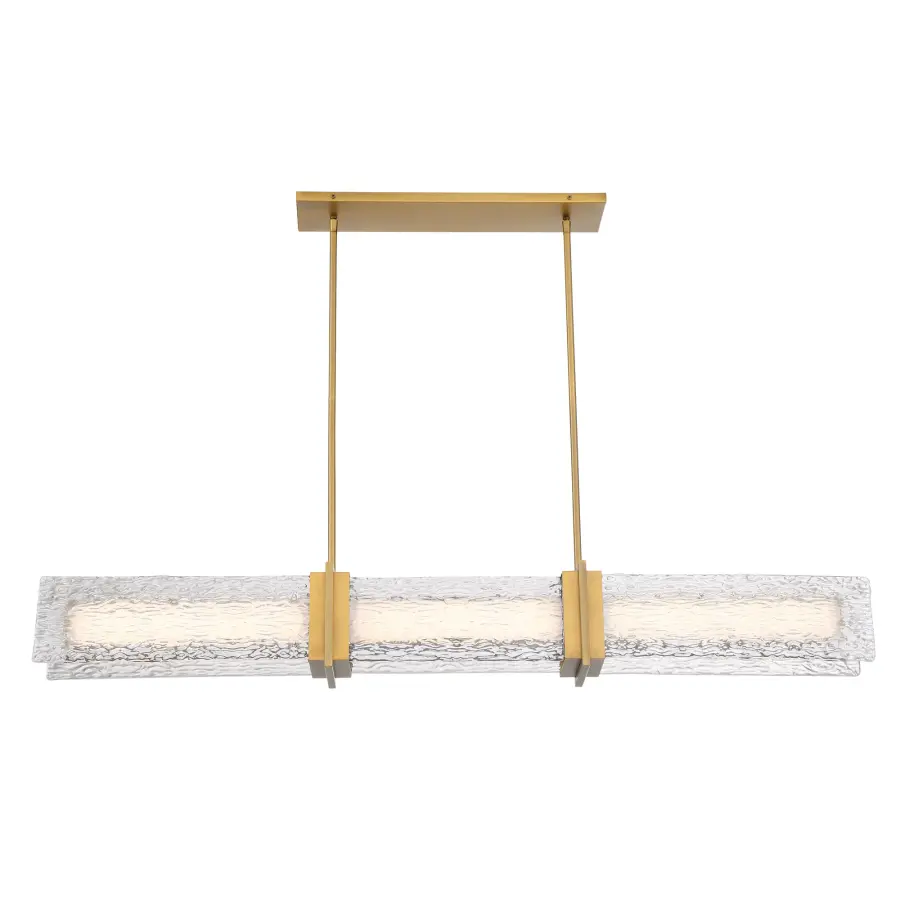Lumina 52" LED Island Light in Legacy Brass - Image 6