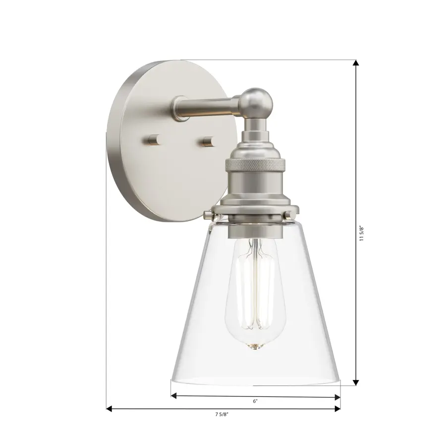 Barwell 11.75" High 1-Light Bath Sconce - Image 4