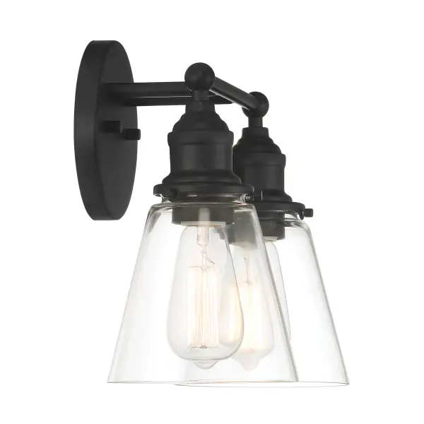 Barwell 2-Light Vanity in Coal Black - Image 3