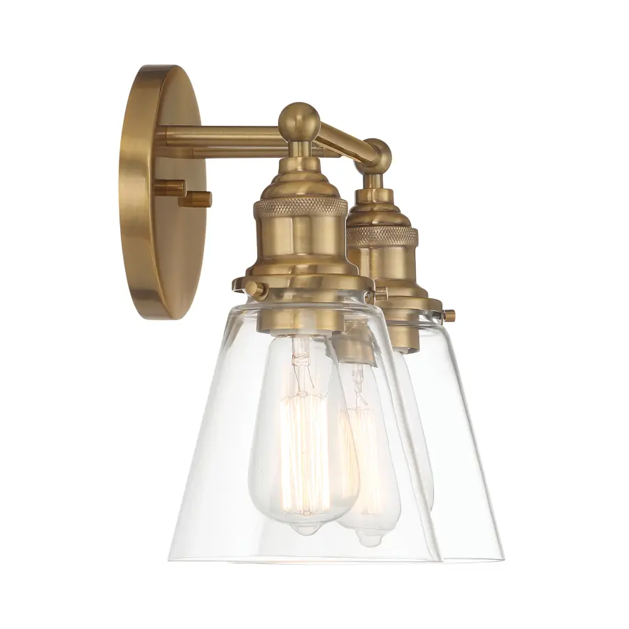 Barwell 2-Light Vanity in Oxidized Aged Brass - Image 3