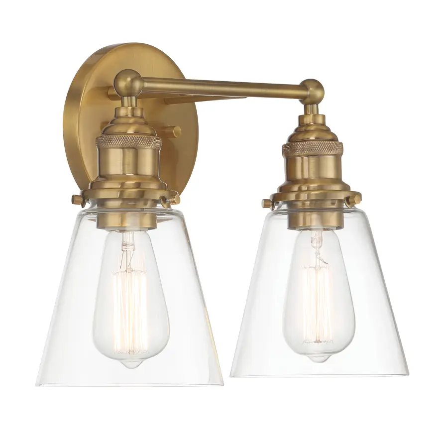 Barwell 2-Light Vanity in Oxidized Aged Brass - Image 4