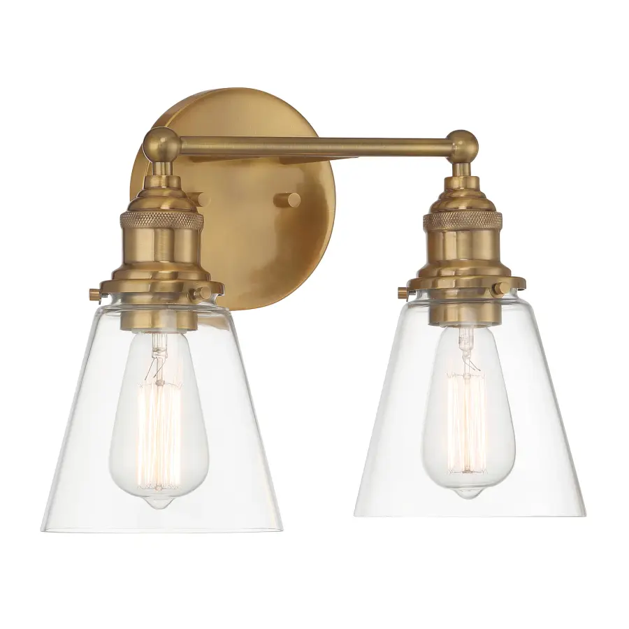 Barwell 2-Light Vanity in Oxidized Aged Brass - Image 5