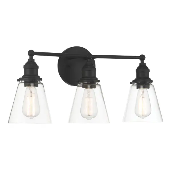 Barwell 3-Light Vanity in Coal Black - Image 5