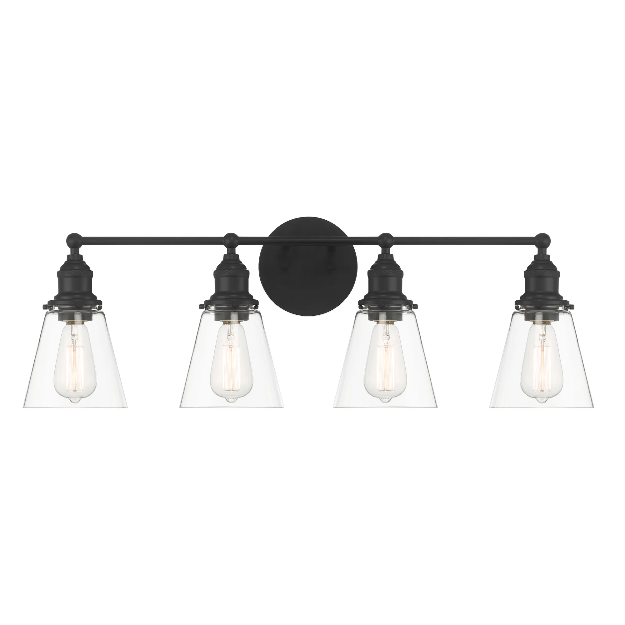 Barwell 4-Light Vanity in Coal Black