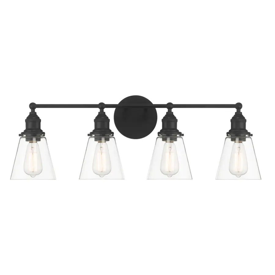 Barwell 4-Light Vanity in Coal Black - Image 2