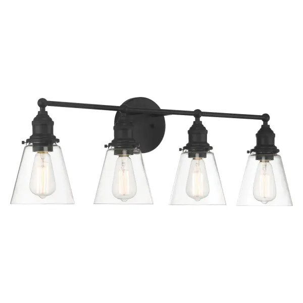 Barwell 4-Light Vanity in Coal Black - Image 4