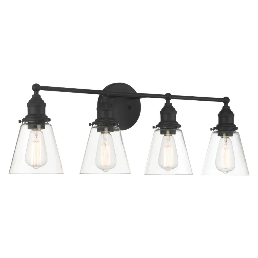 Barwell 4-Light Vanity in Coal Black - Image 4