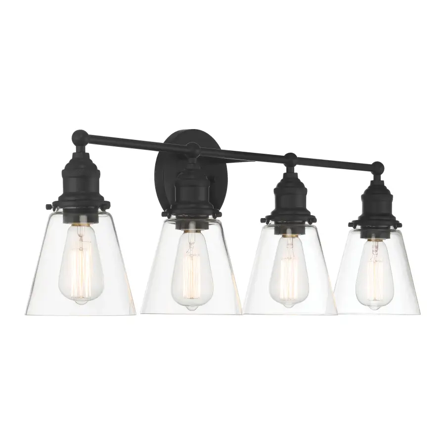 Barwell 4-Light Vanity in Coal Black - Image 5