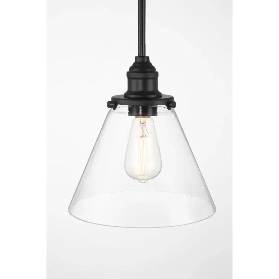 Barwell 1-Light Mini Pendant in Coal Black - Image 2