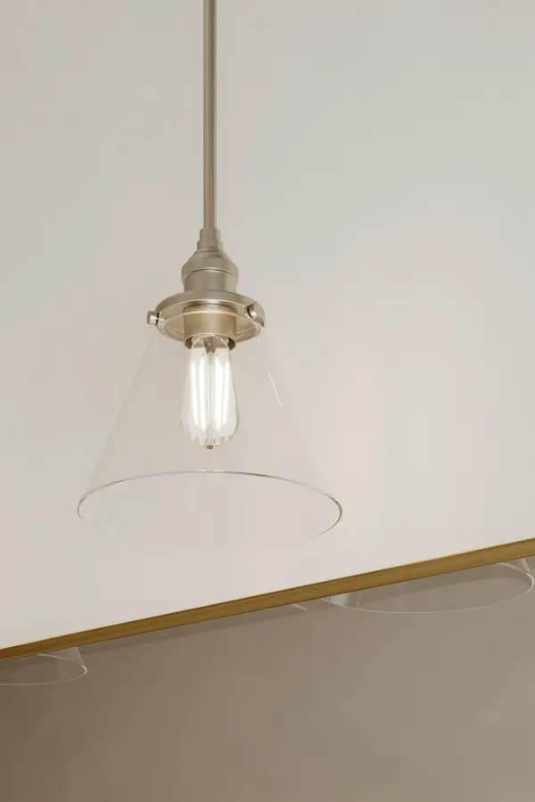 Barwell 10" 1-Light Mini Pendant in Brushed Nickel - Image 2