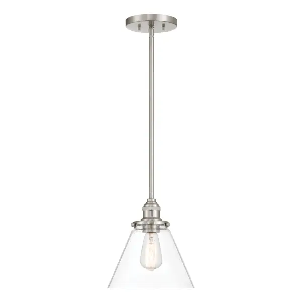 Barwell 10" 1-Light Mini Pendant in Brushed Nickel - Image 8