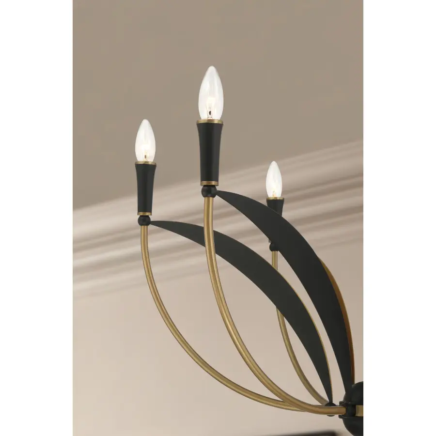 Miller 28.25" 6-Light Chandelier in Legacy Brass - Image 6
