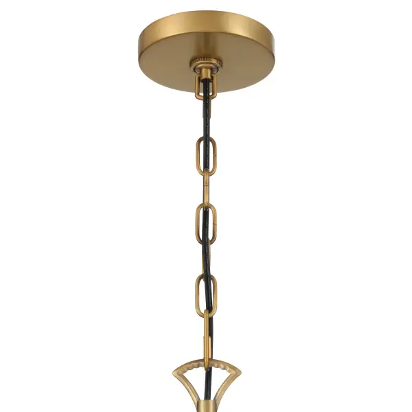 Miller 28.25" 6-Light Chandelier in Legacy Brass - Image 7
