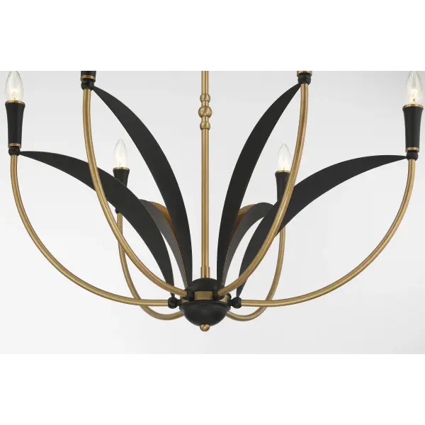 Miller 28.25" 6-Light Chandelier in Legacy Brass - Image 10