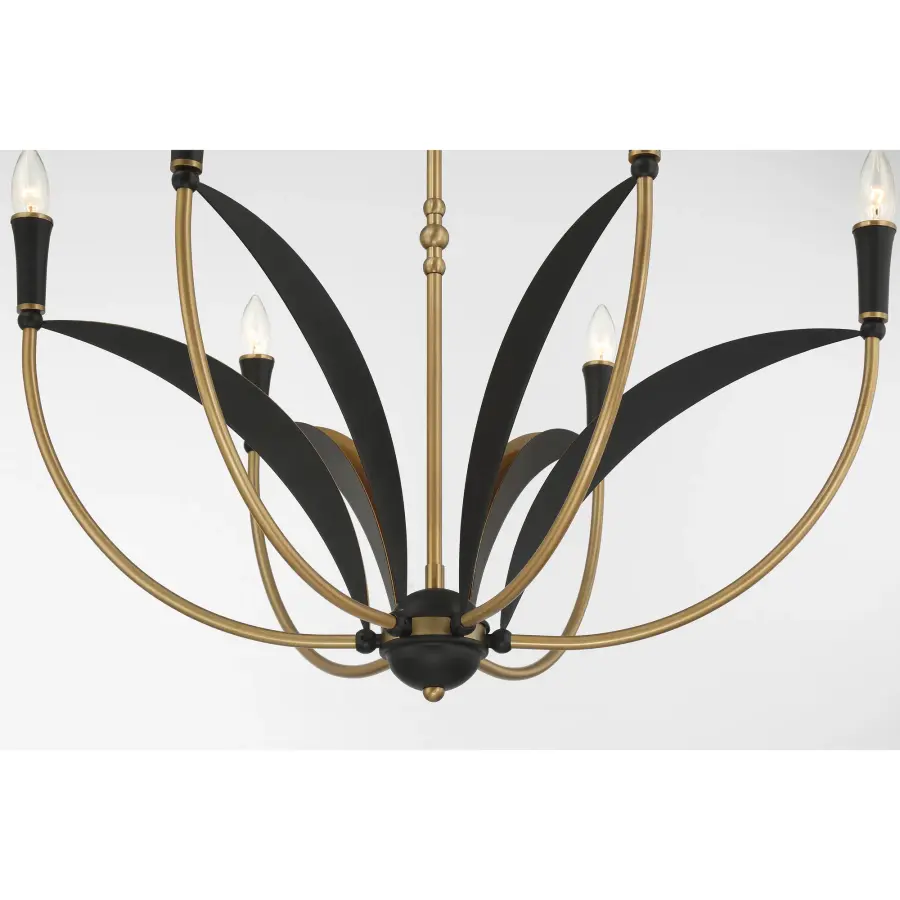 Miller 28.25" 6-Light Chandelier in Legacy Brass - Image 10