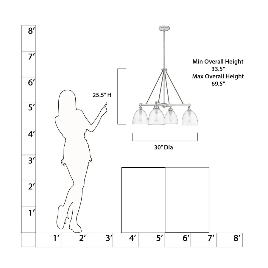 Sophisticated Transitional Chandelier with Mixed Metal Finish - Image 2