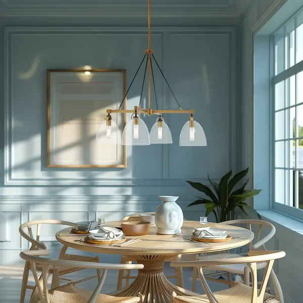 Sophisticated Transitional Chandelier with Mixed Metal Finish - Image 4