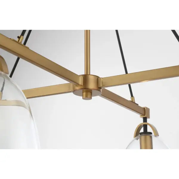 Sophisticated Transitional Chandelier with Mixed Metal Finish - Image 6