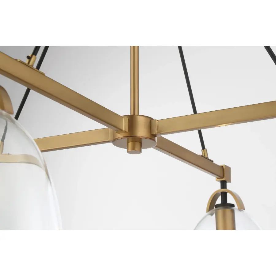 Sophisticated Transitional Chandelier with Mixed Metal Finish - Image 6